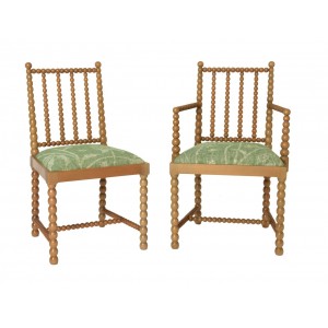 Bobbin Side Chair and Carver